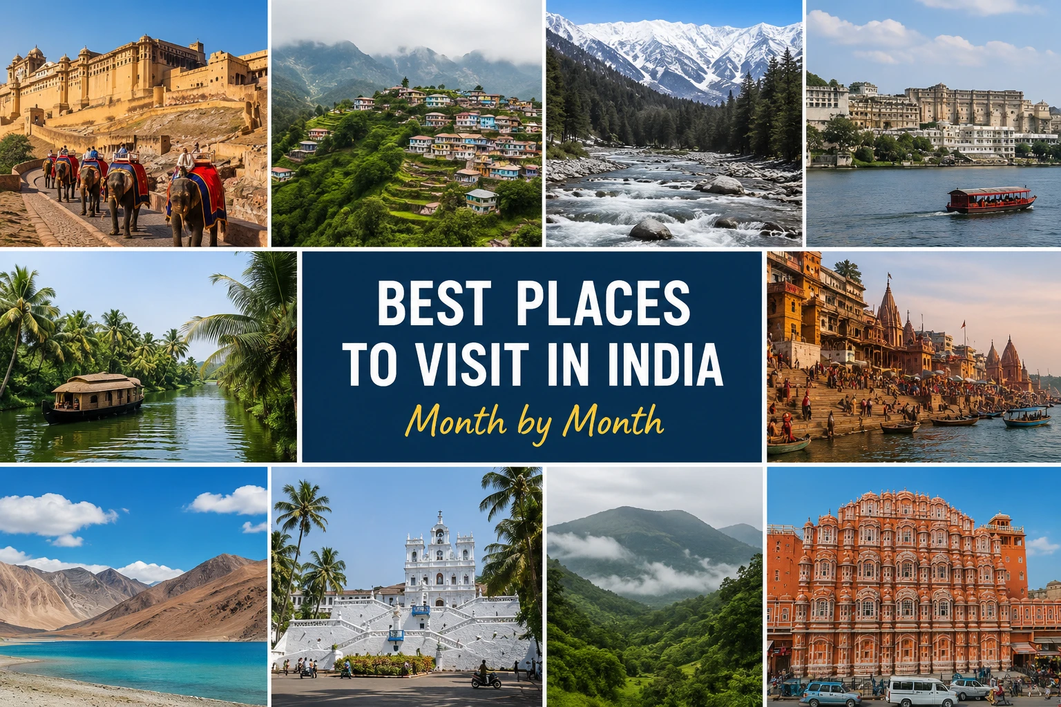 Best Places to Visit in India Month by Month