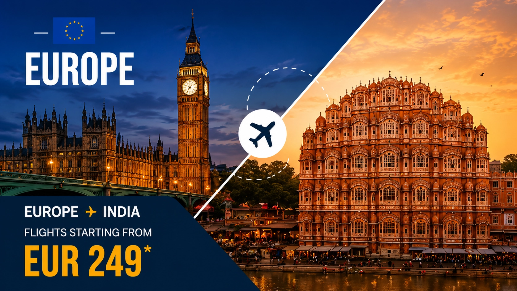 Europe to India Flight Deals